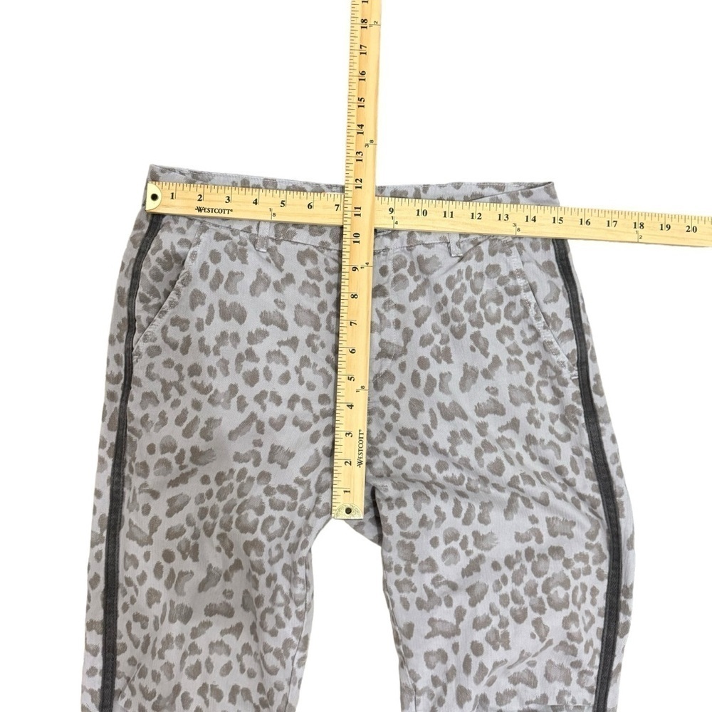 Sundry Cotton Twill Zip Leopard Print Jogger Sz 27 - Picture 12 of 16
